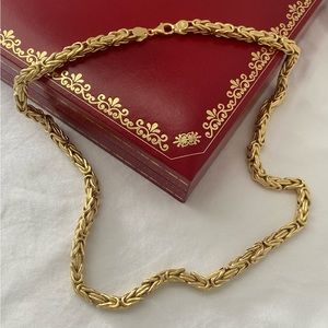 ITALIAN GOLD • Byzantine • 18 Karat Gold • 22 inches • 8.5 mm